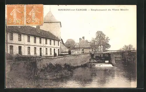 AK Boubers-sur-Canche, Emplacement du Vieux Moulin