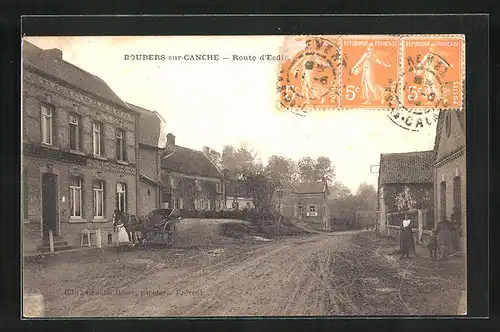 AK Boubers-sur-Canche, Route