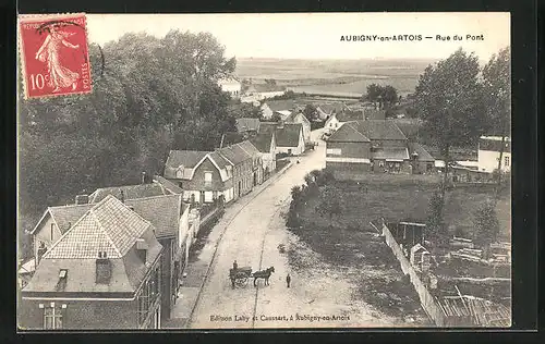 AK Aubigny-en-Artois, Rue du Pont