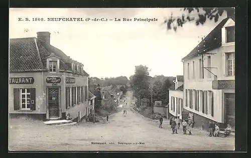 AK Neufchatel, La Rue Principale