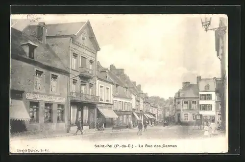 AK Saint-Pol, La Rue des Carmes
