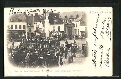 AK Saint-Pol-sur-Ternoise, Place de Marché aux Grains