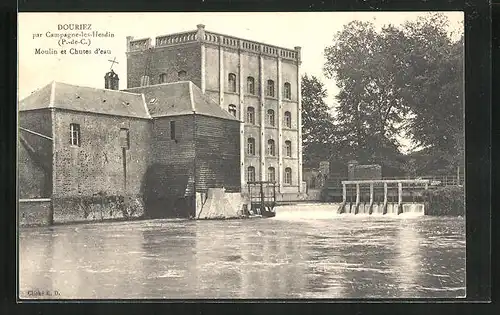 AK Douriez, Moulin et Chutes d`eau par Campagne-les-Hesdin