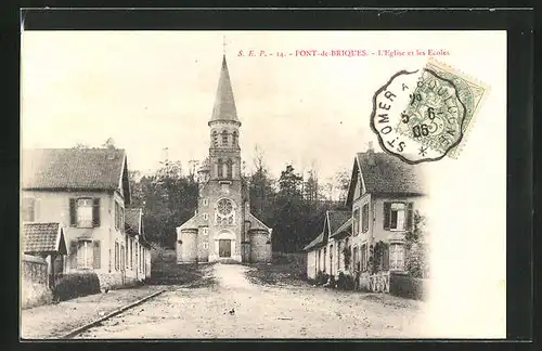 AK Pont-de-Briques, L`Eglise et les Ecoles