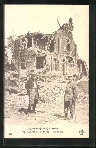 AK Ablan-St-Nazaire, La Guerre dans le Nord, La Mairie