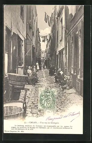 AK Calais, Une Rue au Courgain