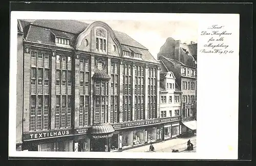 AK Magdeburg, Kaufhaus Tezet, Textilhaus Zentrum