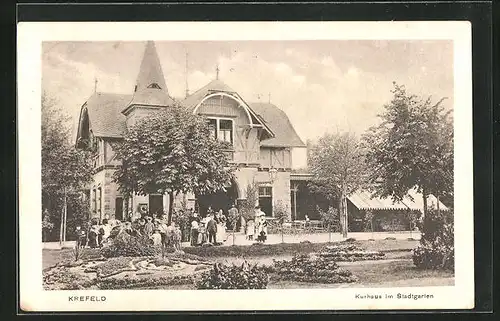 AK Krefeld, Kurhaus im Stadtgarten
