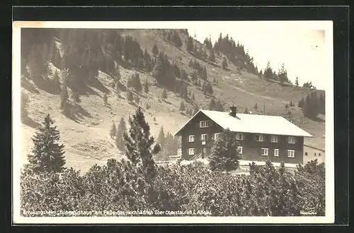 AK Oberstaufen /Allgäu, Jugenderholungsheim Hubertushaus am Hochhädrich