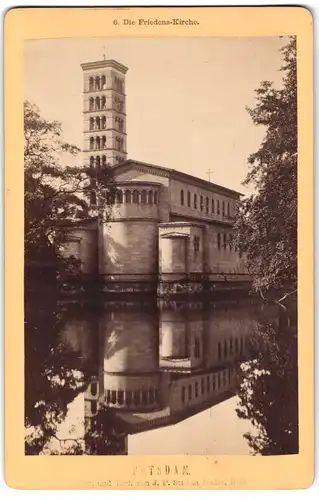 Fotografie J. F. Streihm, Berlin, Ansicht Potsdam, Blick auf die Freidens Kirche