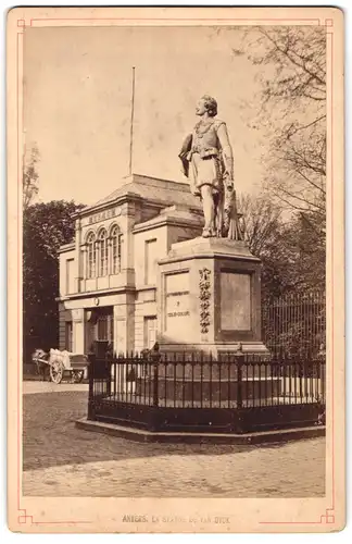 Fotografie unbekannter Fotograf, Ansicht Anvers, La Statue de van Dyck