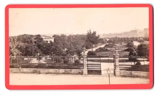 Fotografie P. Kaeser, Wien, Kärntnerring 2, Ansicht Wien, Blick in den Volksgarten