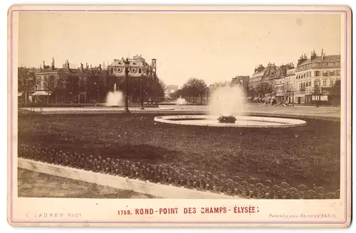 Fotografie E. Ladrey, Paris, Passage de Princes, Ansicht Paris, Rond-Point des Champs-Elysee