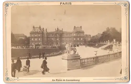 Fotografie unbekannter Fotograf, Ansicht Paris, Le Palais du Luxembourg