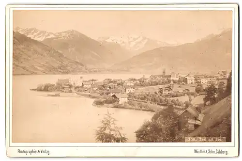 Fotografie Würthle & Sohn, Salzburg, Ansicht Zell am See, Blick auf den Ort