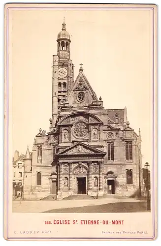 Fotografie E. Ladrey, Paris, Passage des Princes, Ansicht Paris, Eglise St. Etienne-du-Mont