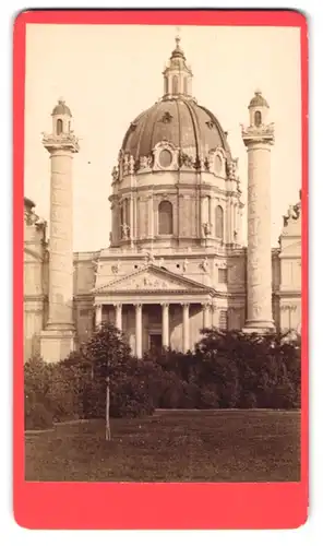 Fotografie P. Kaeser, Wien, Kärntnerring 2, Ansicht Wien, Blick auf die Carlskirche