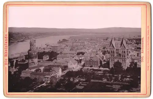 Fotografie Römmler & Jonas, Dresden, Ansicht Andernach, Blick auf den Ort mit Kirche