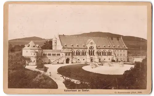 Fotografie O. Sonnemann, Ansicht Goslar, Blick auf das Kaiserhaus