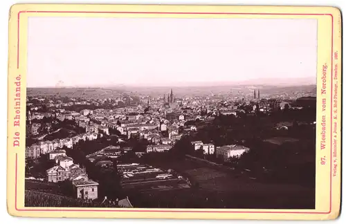 Fotografie Römmler & Jonas, Dresden, Ansicht Wiesbaden, Blick auf die Stadt vom Neroberg gesehen