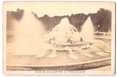 Fotografie unbekannter Fotograf, Ansicht Paris, Bassin de Latone a Versailles, Schloss Versailles