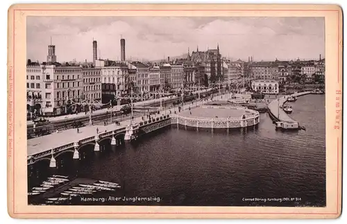 Fotografie Conrad Döring, Hamburg, Ansicht Hamburg, blick auf den Jungfernstieg