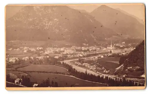 Fotografie E. Wallner, Ischl, Ansicht Ischl, Blick auf den Ort