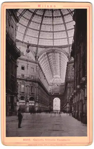 Fotografie Römmler & Jonas, Dresden, Ansicht Milano, Innenansicht der Galleria Vittorio Emanuele