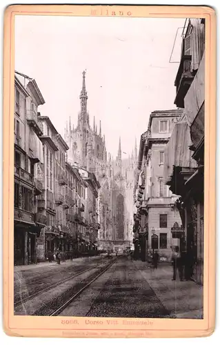 Fotografie Römmler & Jonas, Dresden, Ansicht Milano, Corso Vitt. Emanuele mit Blick auf den Dom