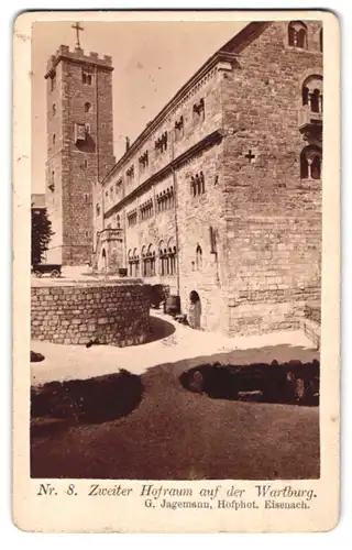 Fotografie G. Jagemann, Eisenach, Ansicht Eisenach, zweiter Hofraum auf der Wartburg