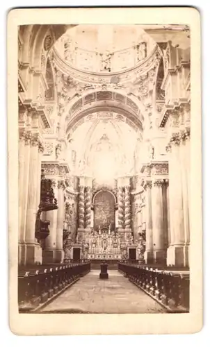 Fotografie unbekannter Fotograf, Ansicht München, Inneres der Theatinerkirche