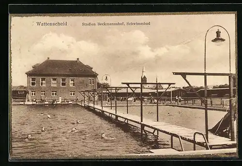 AK Wattenscheid, Stadion Beckmannshof, Schwimmbad, Goldener Rand