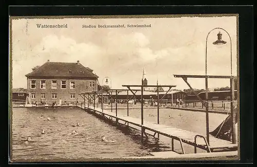 AK Wattenscheid, Stadion Beckmannshof, Schwimmbad, Goldener Rand