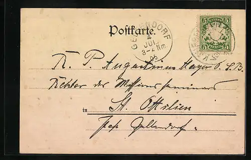 AK Kaufbeuren, Zelle der gottsel. M. Cresentia Hoss, Totalansicht