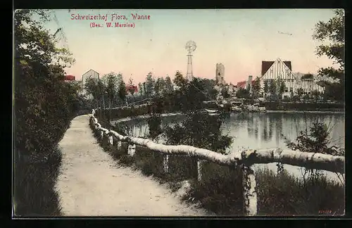 AK Wanne, Gasthof Schweizerhof Flora
