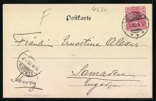 AK Bochum, Kaiser Wilhelmstrasse