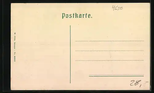 AK Gelsenkirchen, Blick zum Postamt