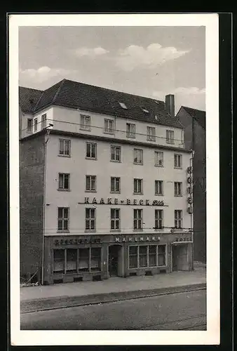 AK Bremen, Hotel Mahlmann An der Weide 18 /19