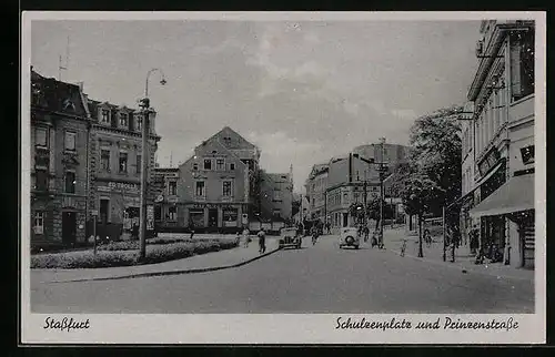 AK Stassfurt, Schulzenplatz und Prinzenstrasse