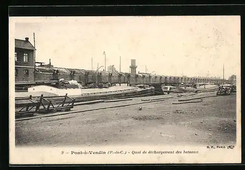 AK Pont-à-Vendin, Quai de déchargement des bateaux