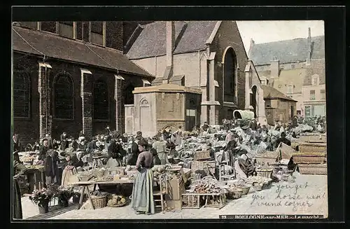 AK Boulogne-sur-Mer, Le marché