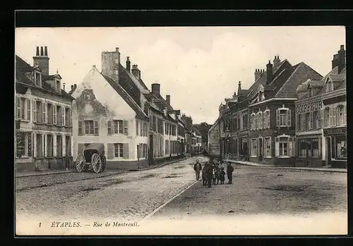 AK Étaples, Rue de Montreuil