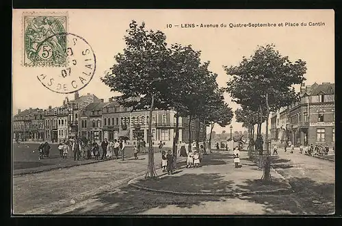 AK Lens, Avenue du Quatre-Septembre et Place du Cantin