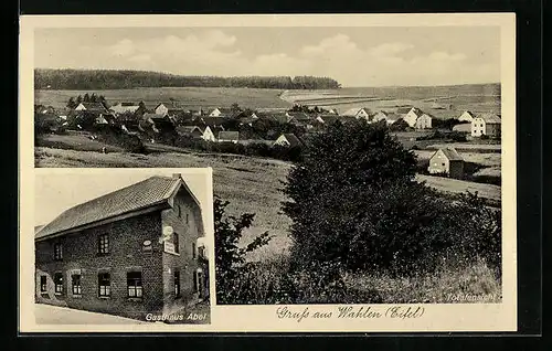 AK Wahlen /Eifel, Gasthaus Abel, Totalansicht