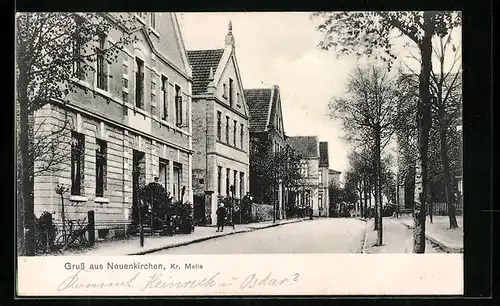 AK Neuenkirchen Kr. Melle, Strassenpartie im Ort