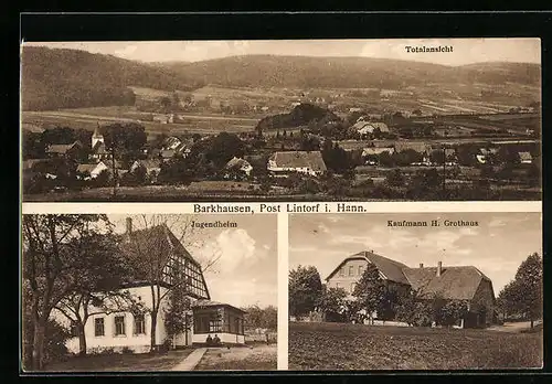 AK Barkhausen, Jugendheim, Kaufmann H. Grothaus, Gesamtansicht