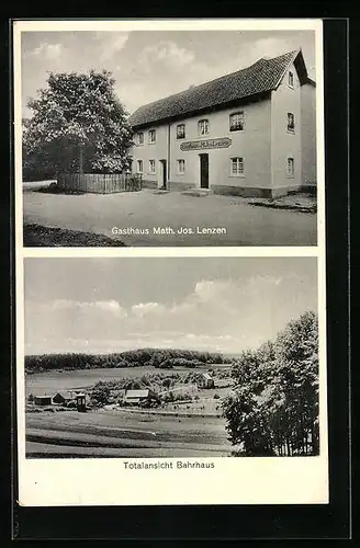 AK Bahrhaus, Gasthaus Math. Jos. Lenzen, Totalansicht