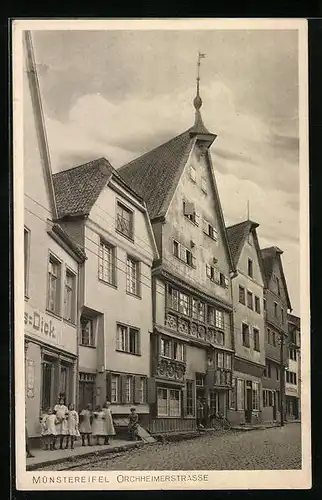 AK Münstereifel, Orchheimerstrasse mit alten Häusern