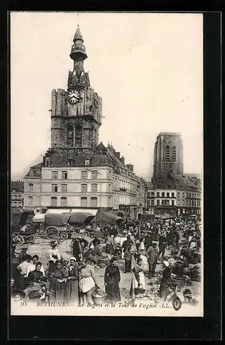 AK Béthune, le Beffroi et la Tour de l'Eglise