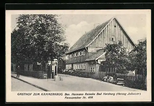 AK Bad Harzburg, Gasthof zum Kammerkrug, Bes. Hermann Reineke